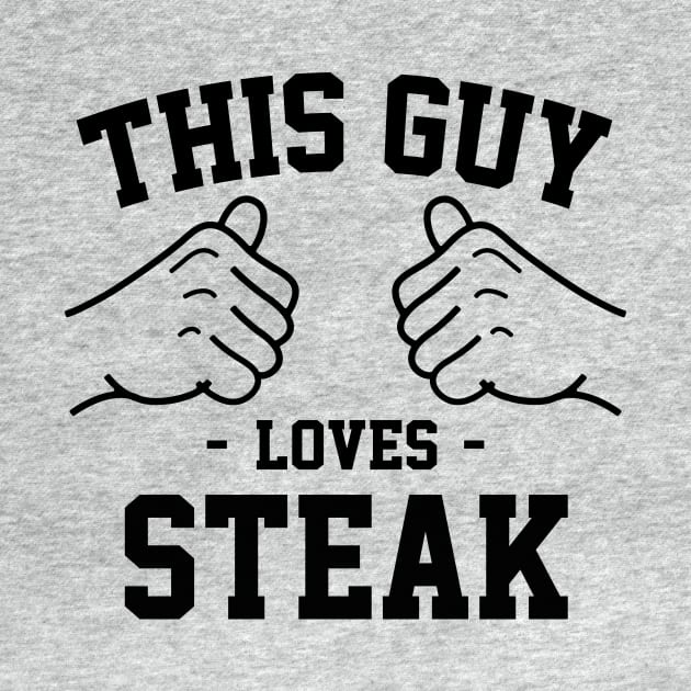 This guy loves steak by Lazarino